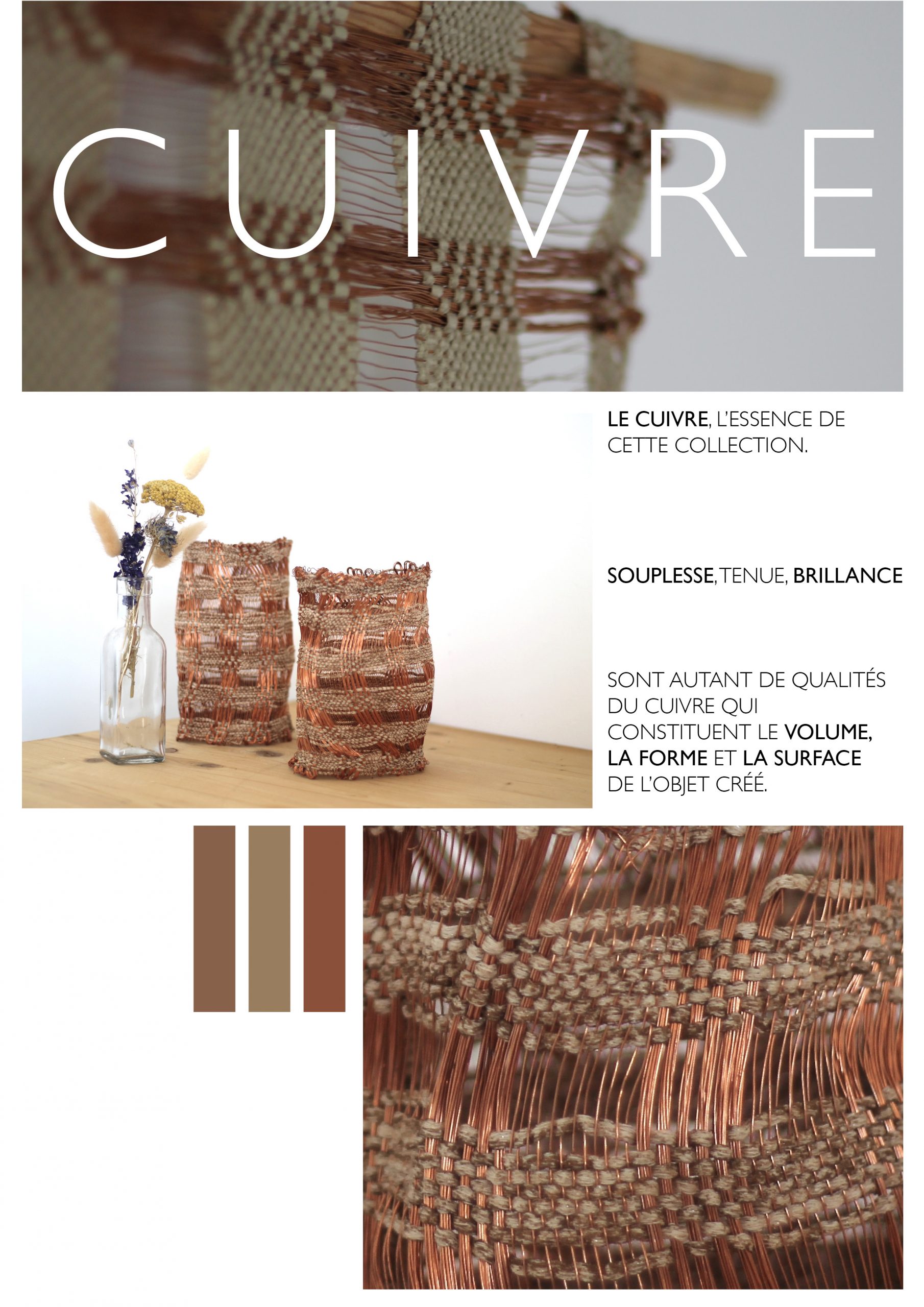 TISSAGE COLLECTION CUIVRE