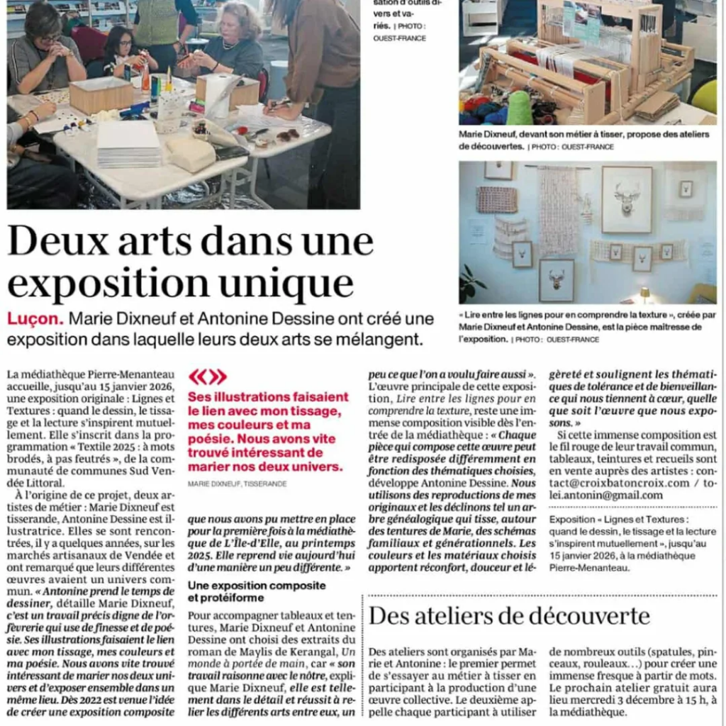ouest France lignes et textures